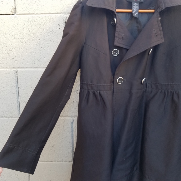 New York & Company Black Peplum Peacoat - Picture 4 of 8